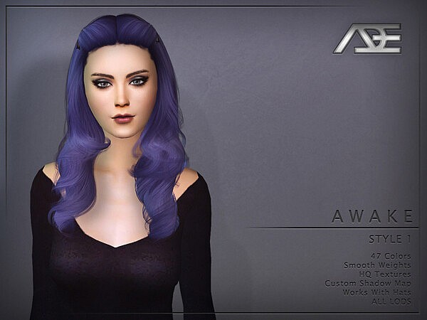 Awake Style 1 Hair by Ade Darma from TSR