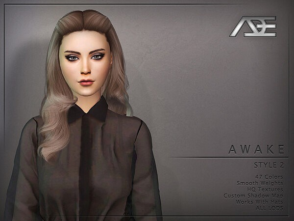 Awake Style 2 Hair by Ade Darma from TSR