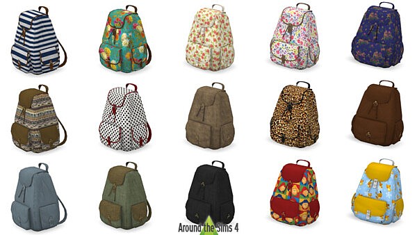 Backpacks from Around The Sims 4