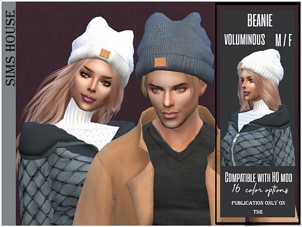 Beanie voluminous  by Sims House from TSR