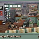 Boho single apartment