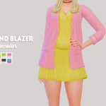 Bustedpixel`s Boyfriend blazer outfit recolor