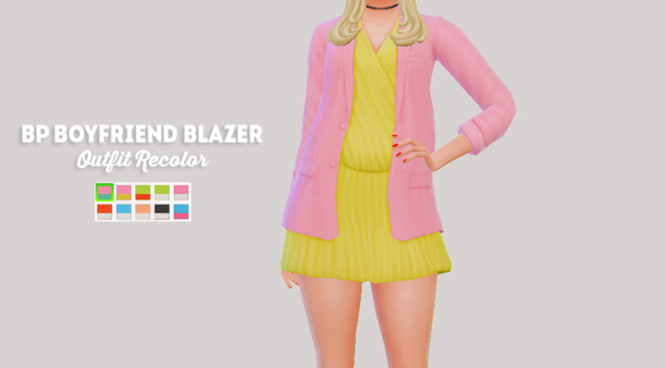 Bustedpixel`s Boyfriend blazer outfit recolor from LinaCherie