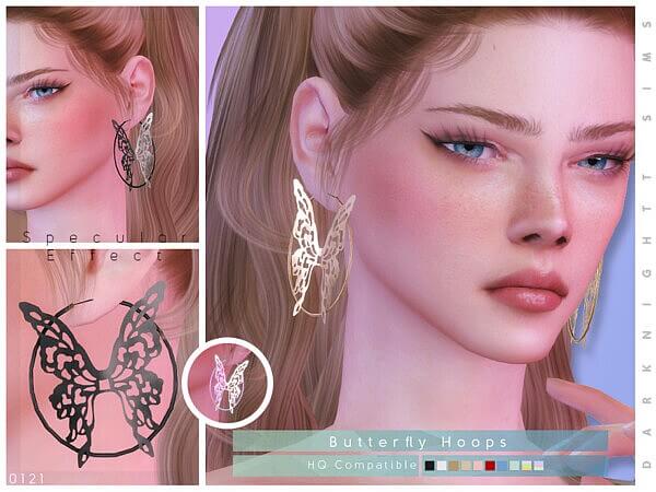 Butterfly Earrings by DarkNighTt from TSR