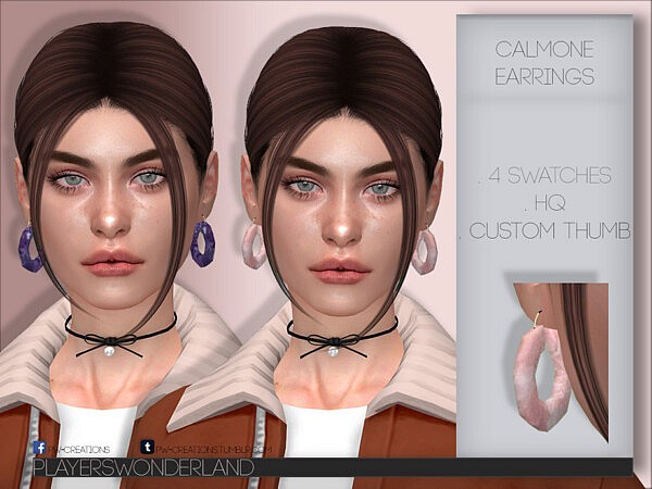 Calmone Earrings by PlayersWonderland from TSR