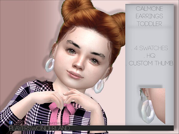 Calmone Earrings T by PlayersWonderland from TSR