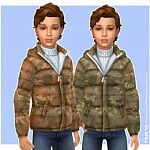 Camo Jacket Boys Sims 4 CC