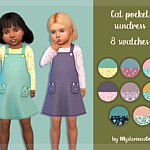 Cat pocket sundress for toddlers sims 4 cc