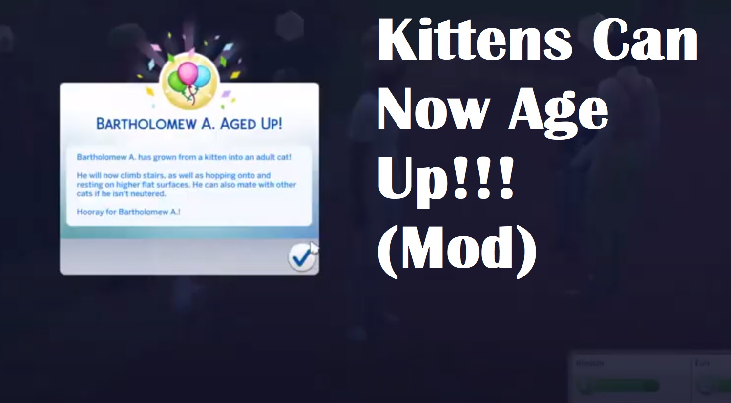 Cats Can Now Age Up! by letitgo1776 from Mod The Sims • Sims 4 Downloads