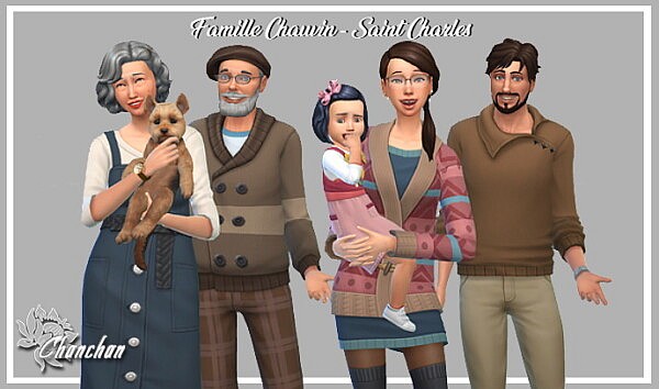 Chauvin Saint Charles Family from Sims Artists