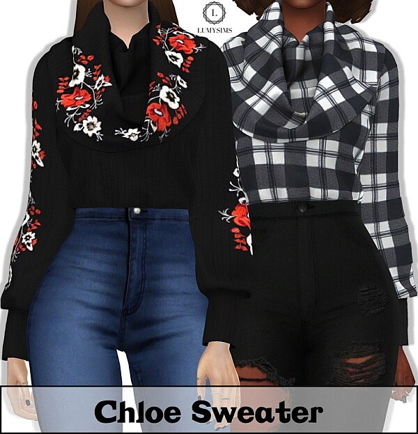 Chloe Sweater sims 4 cc