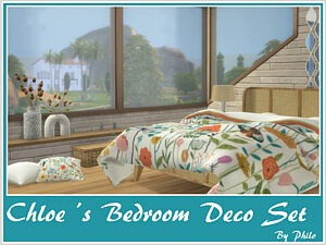 Chloes Bedroom Deco Set sims 4 cc