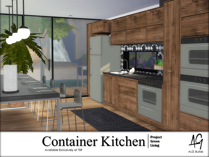 Container Kitchen By Algbuilds From Tsr Sims 4 Downloads