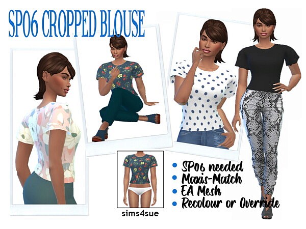 Cropped Top from Sims 4 Sue