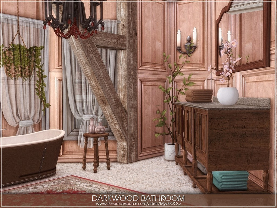 Darkwood Bathroom by MychQQQ from TSR thumbnail 2