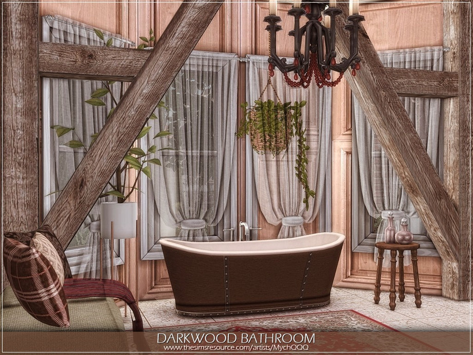 Darkwood Bathroom by MychQQQ from TSR thumbnail 3