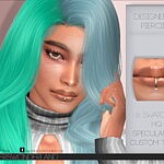 Designer Lip Piercing Sims 4 CC