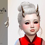 Devila Toddler Horns sims 4 cc
