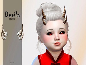 Devila Toddler Horns sims 4 cc