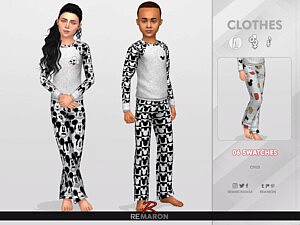 Disney Pajama for Child 01 Pants Sims 4 CC