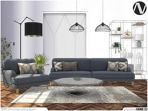 Downey Living Room sims 4 c