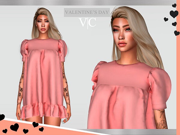 Dress Valentines Day II by Viy Sims from TSR