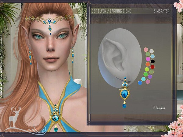 Earrings Elves by DanSimsFantasy from TSR