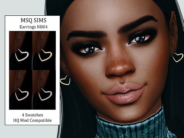Earrings NB04 by MSQ Sims from TSR