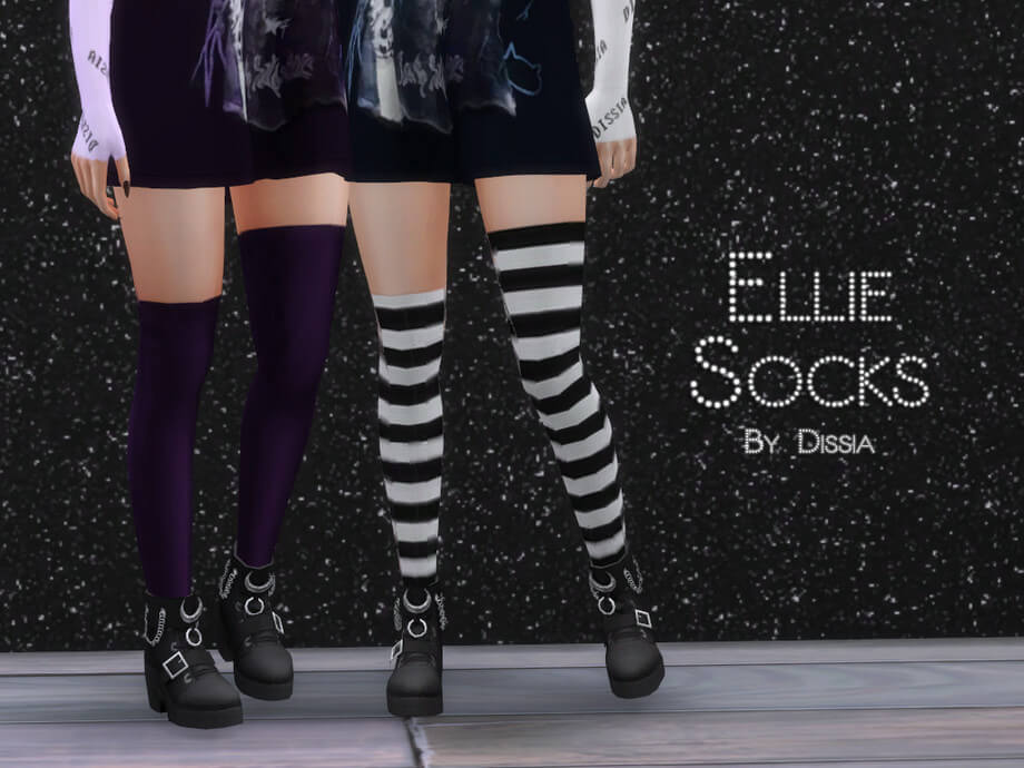 Ellie Socks by Dissia from TSR • Sims 4 Downloads