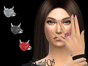 Evil heart ring Sims 4 CC