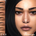 Eyebrows N109 sims 4 cc