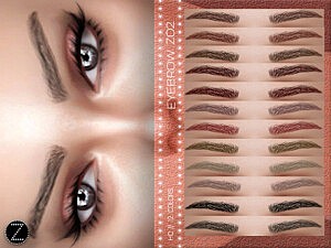 Eyebrows Z02 Sims 4 CC