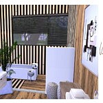 Fancy Wood Wall and Floor sims4 cc