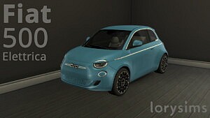 Fiat 500 Elettrica Sims 4 CC