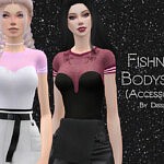 Fishnet Bodysuit Accessory sims 4 cc