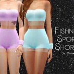 Fishnet Sport Shorts sims 4 cc