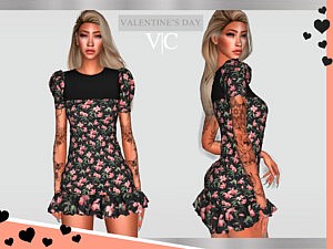 Dress Valentine’s Day III by Viy Sims