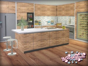 Frosted Grove Kitchen Sims 4 CC 1