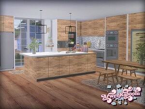 Frosted Grove Kitchen Sims 4 CC1