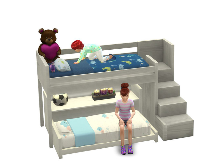 sims 4 custom content loft bed