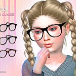 Geek Child Glasses Sims 4 CC