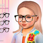 Geek Toddler Glasses Sims 4 CC