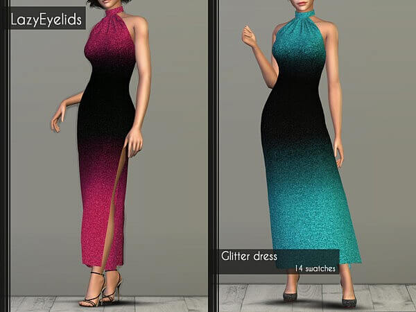 Glitter dress, top and skirt from Lazyeyelids