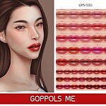 Gold Lips Sims 4 CC