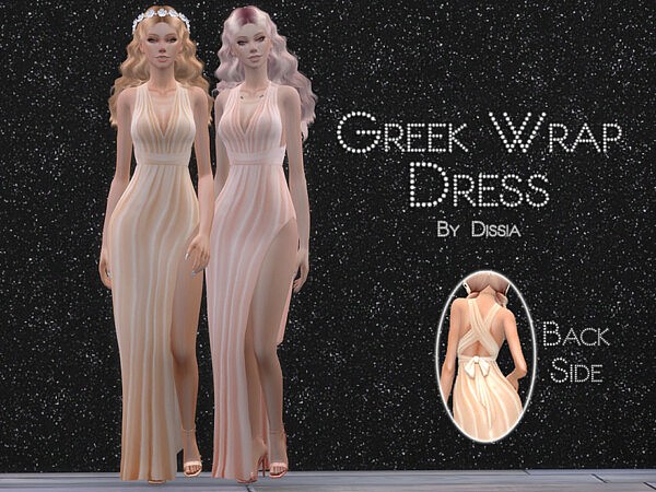 Greek Wrap Dress by Dissia from TSR