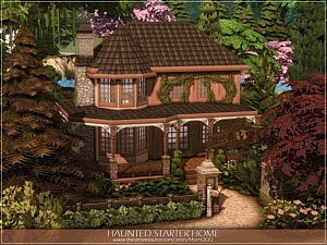 Haunted Starter Home Sims 4 CC