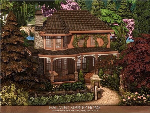 Haunted Starter Home Sims 4 CC