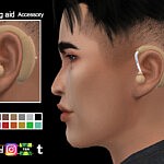 Hearing aid Accessory Sims 4 CC