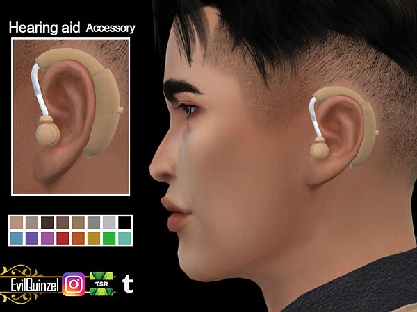 Hearing aid Accessory by EvilQuinzel from TSR