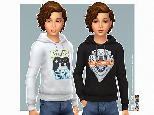 Hoodie for Boys P24 by lillka from TSR